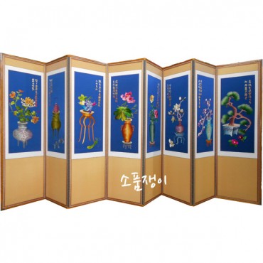 기명화조도8폭병풍-1폭씩 주문가능